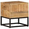 vidaXL Side Table 30x30x33 cm Rough Mango Wood