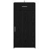 vidaXL Sideboard Black oak 42.5 x 40 x 93 cm Engineered wood