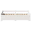 vidaXL Daybed with Trundle without Mattress IRUN White 90x200 cm
