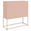 vidaXL Sideboard Pink 100.5x39x107 cm Steel
