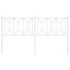 vidaXL Metal Headboard White 150 cm