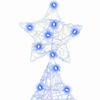 vidaXL Christmas Tree with 160 LEDs Blue 150 cm Acrylic