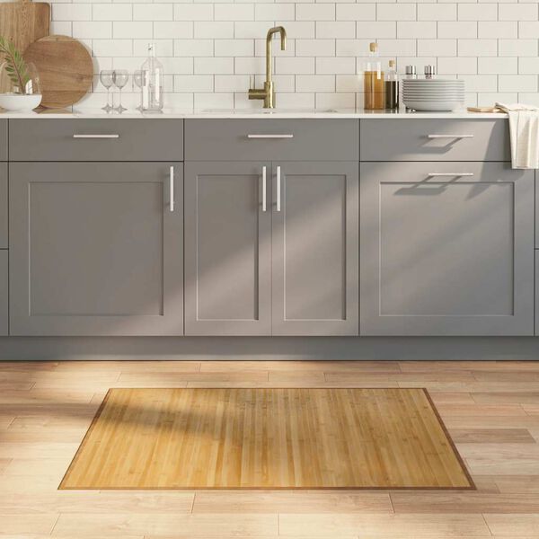 vidaXL Rug Rectangular Natural70x100 cm Bamboo