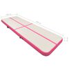 vidaXL Inflatable Gymnastics Mat with Pump 500x100x15 cm PVC Pink