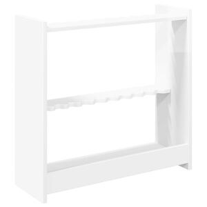 vidaXL Billiard Cue Stand Engineered Wood 60 x 20 x 57 cm Gloss White