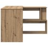 vidaXL Corner Desk Artisan Oak 200.5x50x76 cm Engineered Wood