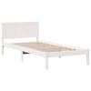 vidaXL Bed Frame White 100 x 200 cm Solid Pine wood