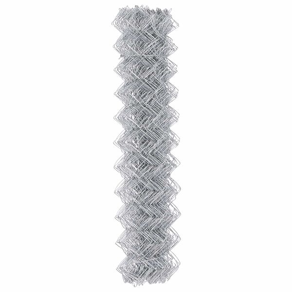 vidaXL Chain Link Fence Silver 10 x 1.4 m Galvanised Steel