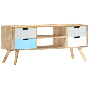 vidaXL TV Cabinet 110x35x48 cm Solid Mango Wood