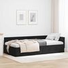 vidaXL Corner Bed Frame with Headboard Black 90 cm x 190 cm Velvet