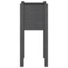 vidaXL Garden Planter Grey 31x31x70 cm Solid Pinewood