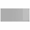 vidaXL Kitchen Backsplash Light grey 110 x 50 x 0.6 cm Tempered Glass