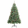 vidaXL Artificial Christmas Tree Green 240 cm PVC and Metal