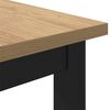 vidaXL Table Artisan Oak 100 x 50 x 76.5 cm Engineered Wood and Steel
