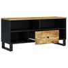 vidaXL TV Cabinet 100x33x46 cm Solid Wood Mango&Engineered Wood