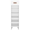 vidaXL Shoe Cabinet High Gloss White 30x35x105 cm Engineered Wood