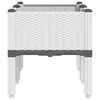 vidaXL Garden Planter with Legs White 80x40x42 cm PP