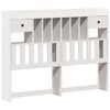 vidaXL Bookcase Bed without Mattress White 160x200cm Solid Wood Pine