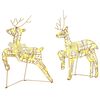 vidaXL LED Reindeers with 40 LEDs 5 pcs Gold PET