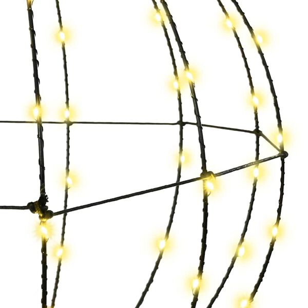 vidaXL Ball with 192 LEDs 2 pcs Warm white 43.5 cm Metal