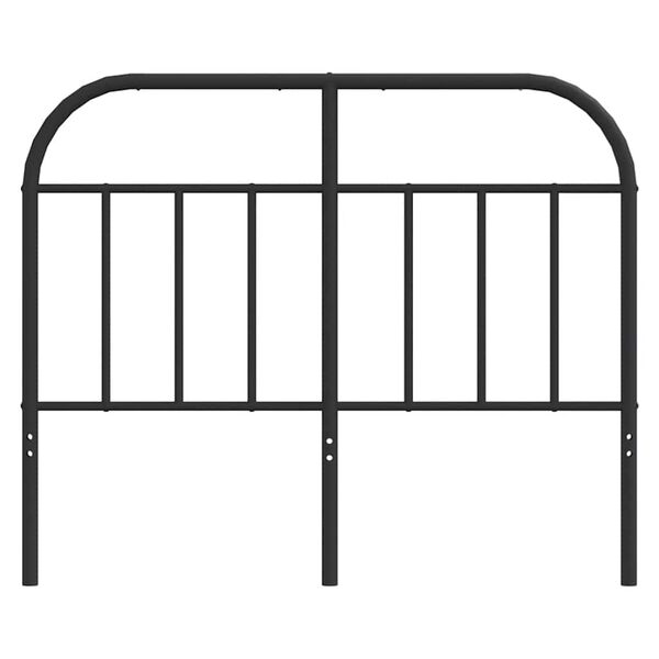 vidaXL Metal Replace Headboard Black 120 cm