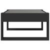 vidaXL Coffee Table with Infinity LED Black 70x53x30 cm