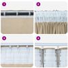 vidaXL Velvet Curtains with Curtains 2 pcs Cream 245 x 140 cm Velvet