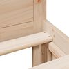 vidaXL Bed Frame without Mattress with Headboard 135x190 cm Double Solid Wood Pine