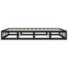 vidaXL Bed Frame without Mattress Black 160x200 cm Solid Wood