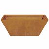 vidaXL Garden Planter 5 pcs Rusty 40 x 40 x 15 cm Weathering Steel