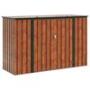 vidaXL Garden Storage Box Brown 214 x 82 x 132 cm Steel