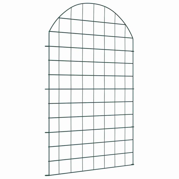 vidaXL Pond Fence Set 8 pcs Green 50 x 80 cm Steel