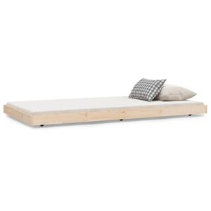 vidaXL Bed Frame without Mattress 100x200 cm Solid Wood Pine