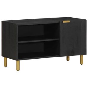vidaXL TV Cabinet Black 80x33x46 cm Engineered Wood