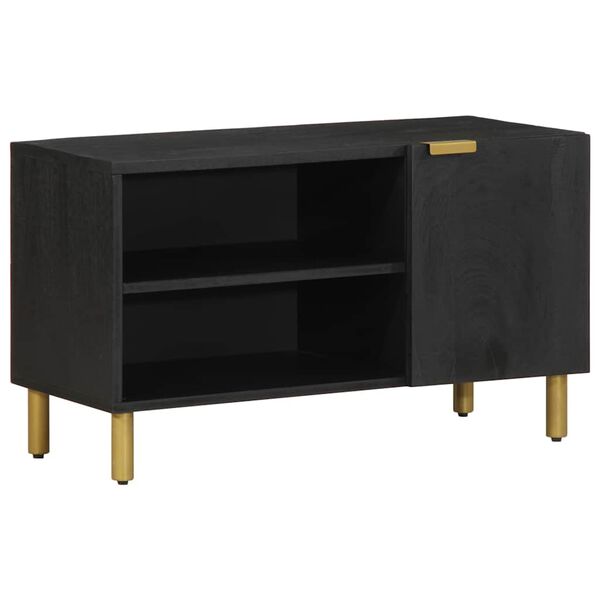 vidaXL TV Cabinet Black 80x33x46 cm Engineered Wood
