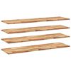 vidaXL Floating Shelves 4 pcs 140x40x2 cm Oil Finished Solid Wood Acacia