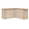 vidaXL Garden Raised Bed 150x150x80 cm Solid Pinewood
