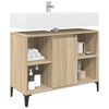 vidaXL Sink cabinet with Shelf with Storage Sonoma Oak 80 x 33 x 60 cm
