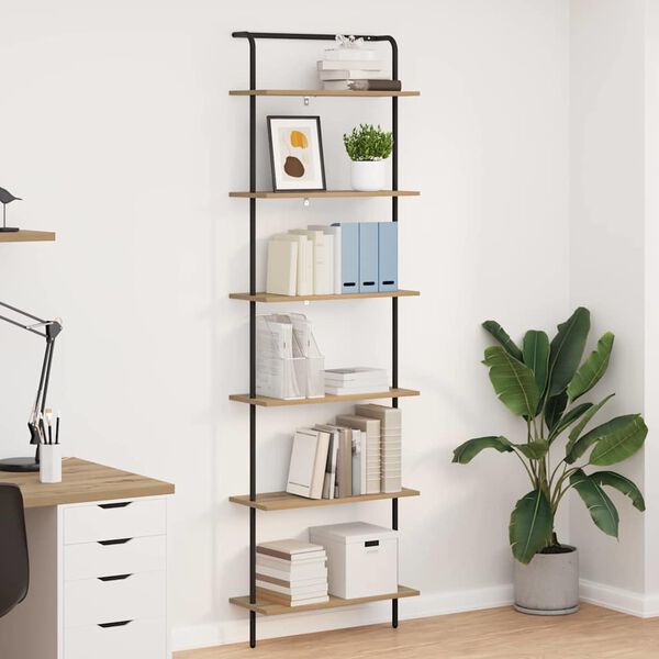 vidaXL Bookshelf Artisan Oak 60 x 24 x 203 cm Engineered wood