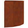 vidaXL Planter Rusty 90 x 45 x 50 cm Weathering Steel