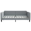 vidaXL Daybed with Trundle without Mattress Light Grey 90x190 cm Single