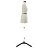 vidaXL Adjustable Dress Form Female Height Adjustable Cream S Velvet