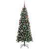 vidaXL Artificial Christmas Tree with 300 LEDs with Stand Green 180 cm