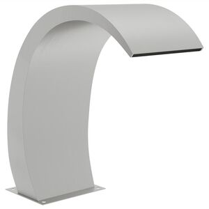 vidaXL Pool Fountain | Silver | Stainless steel 304 | Medium | Decorative Inlays