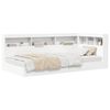 vidaXL Bookcase Bed with Shelf White 90 x 190 cm Engineered Wood