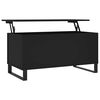 vidaXL Coffee Table Black 90x44.5x45 cm Engineered Wood