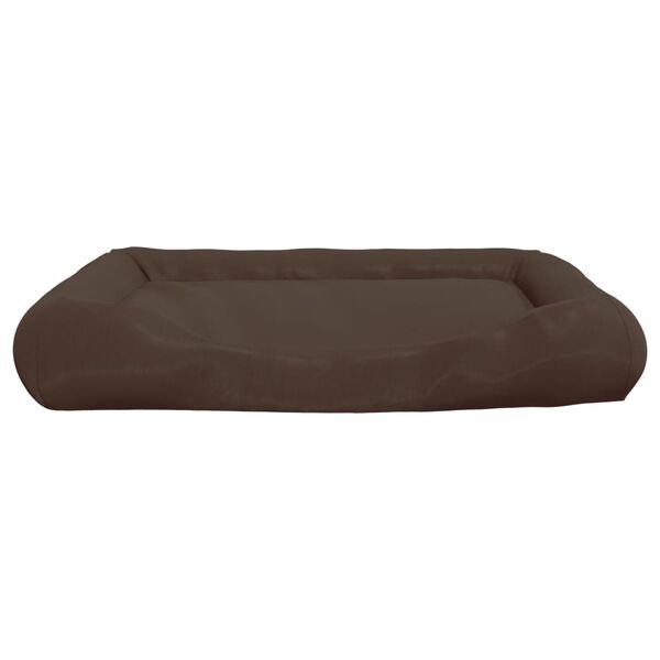 vidaXL Dog Cushion with Pillows Brown 135x110x23 cm Oxford Fabric