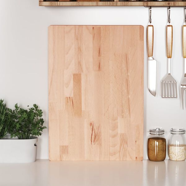 vidaXL Chopping Board 50x35x4 cm Solid Wood Beech