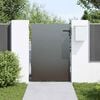 vidaXL Garden Gate with Lock Black 85 x 125 cm Powder-coated steel