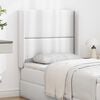 vidaXL Headboard Ear White 80 x 16 x 4 cm PVC